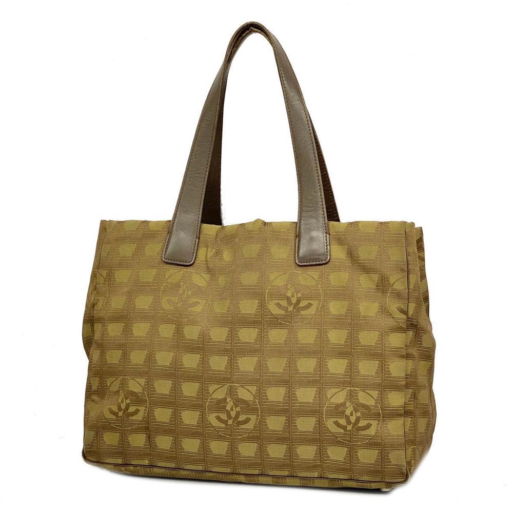 Chanel Nylon Tote Bag Brown